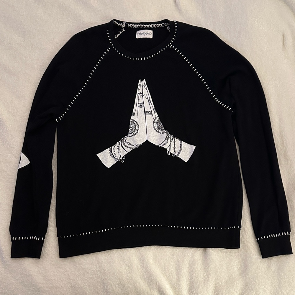 EUC Lauren Moshi “Praying Hands” Sweatshirt - Picture 2 of 9